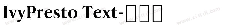 IvyPresto Text字体转换